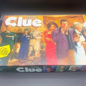 Vintage 1996 Clue Hasbro Parker Brothers Classic Detective Game